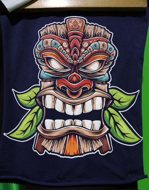 ROQ Digital Print of a tiki face